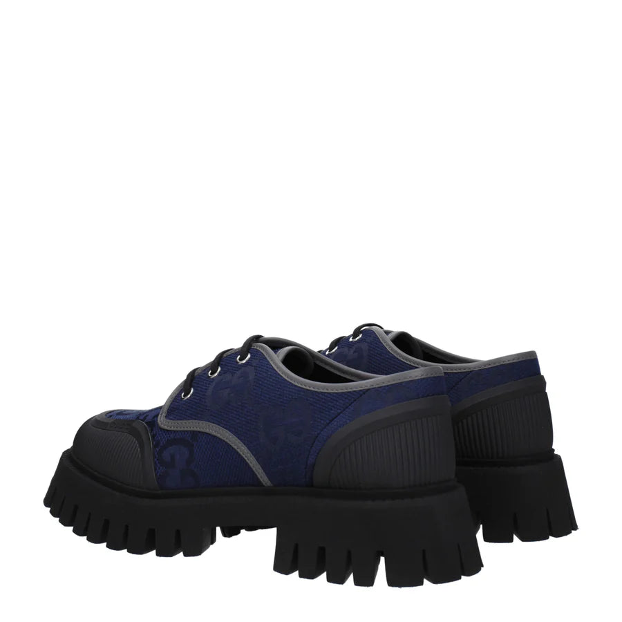 (WMNS) Gucci GG Lace Up Shoes 'Navy' 699552-UKOF0-4549