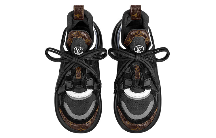 (WMNS) LOUIS VUITTON LV Archlight Sneakers 'Black with Brown Monogram' 1A9RQV