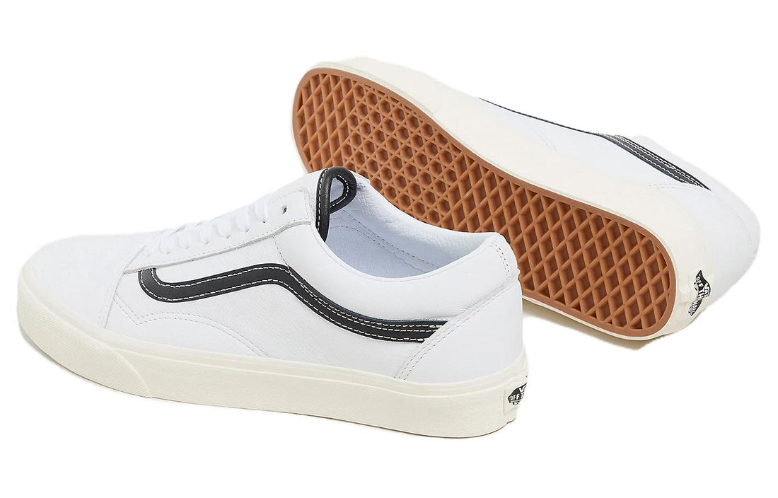 Vans Old Skool 'White Black Leather' VN0007NTYB2