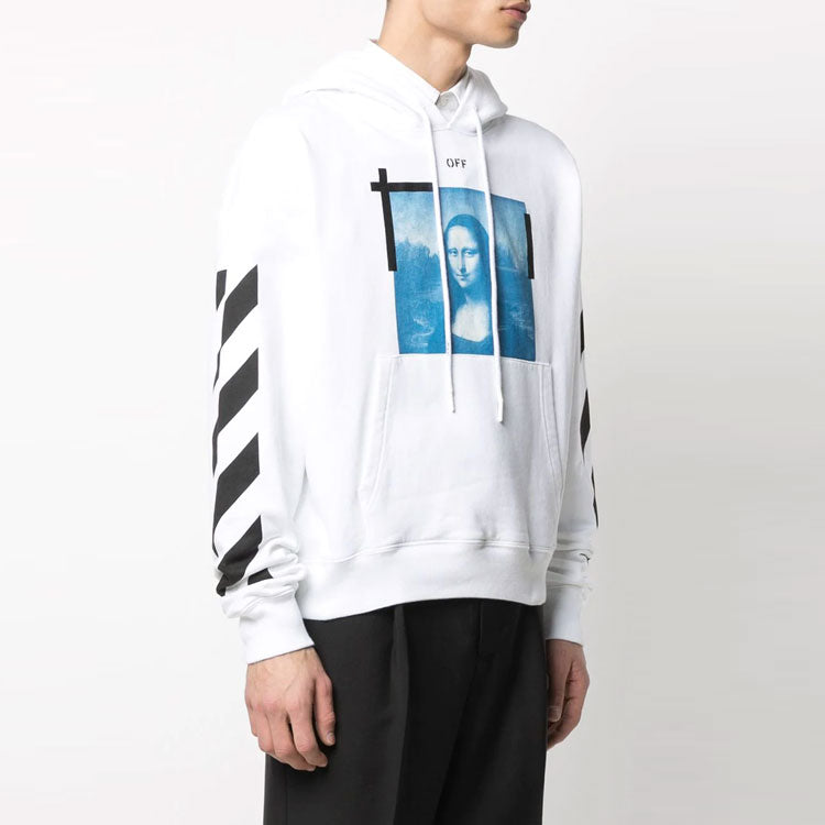 Off-White Logo Pattern Printing Drawstring Version White OMBB037R21FLE0010110