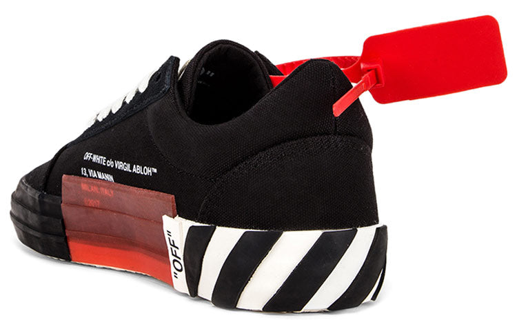 (WMNS) Off-White Vulc Low Top 'Black' OWIA146R198000161000