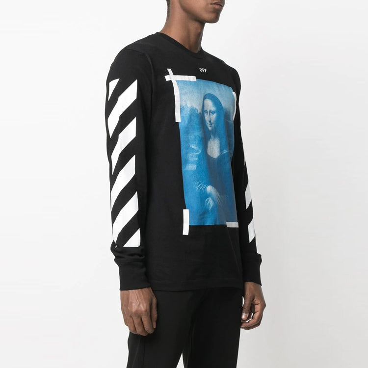 Off-White Mona Lisa Long-Sleeve T-Shirt 'Black' OMAB001R21JER0021001