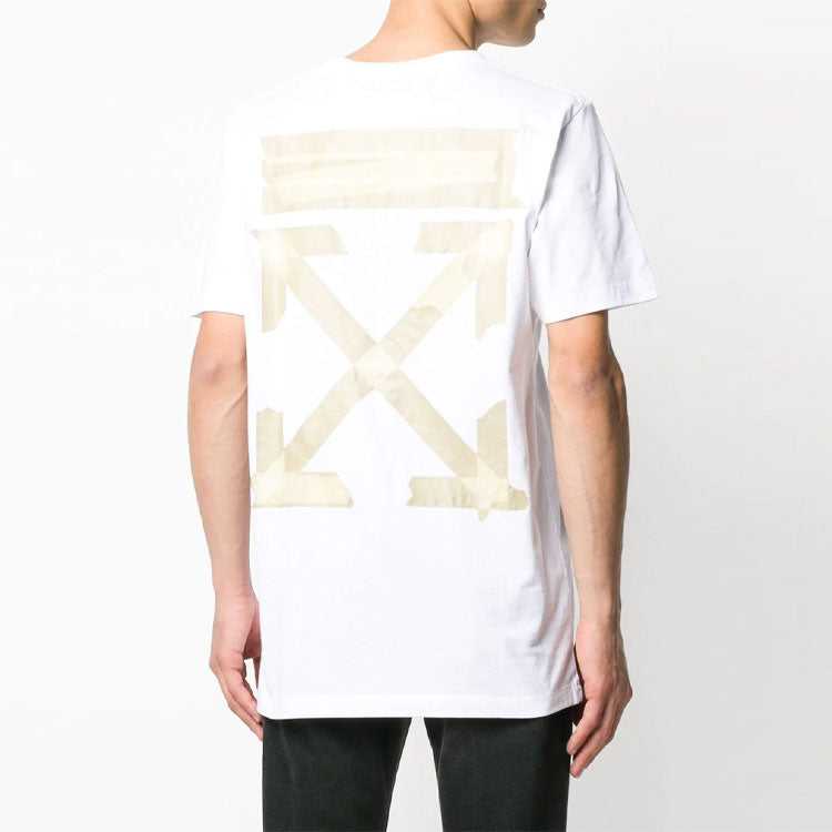 Off-White C/O Virgil Abloh Tape Arrows Slim T-Shirt 'White' OMAA027R201850020148