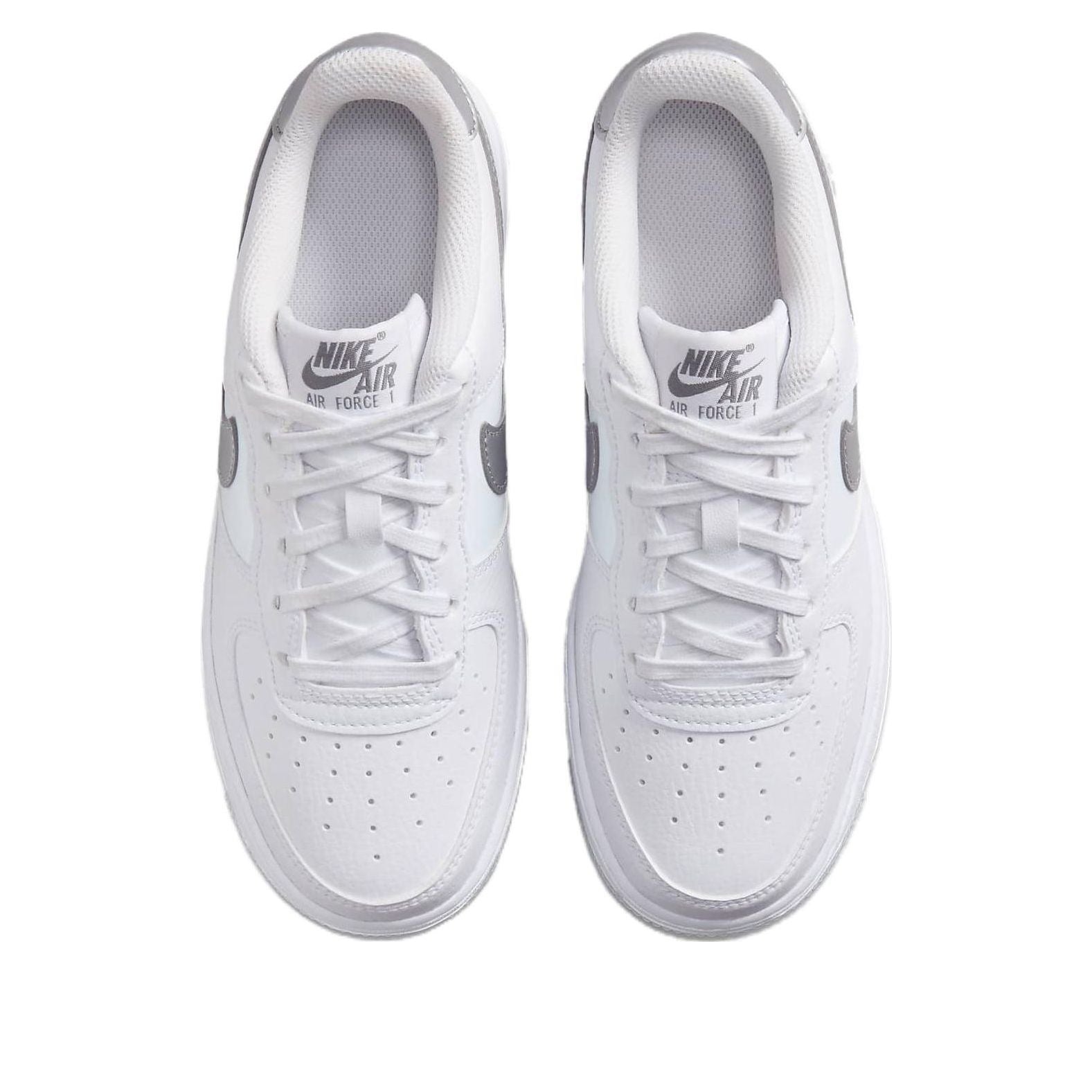 (GS) Nike Air Force 1 'White Light Blue Silver' FV3981-100