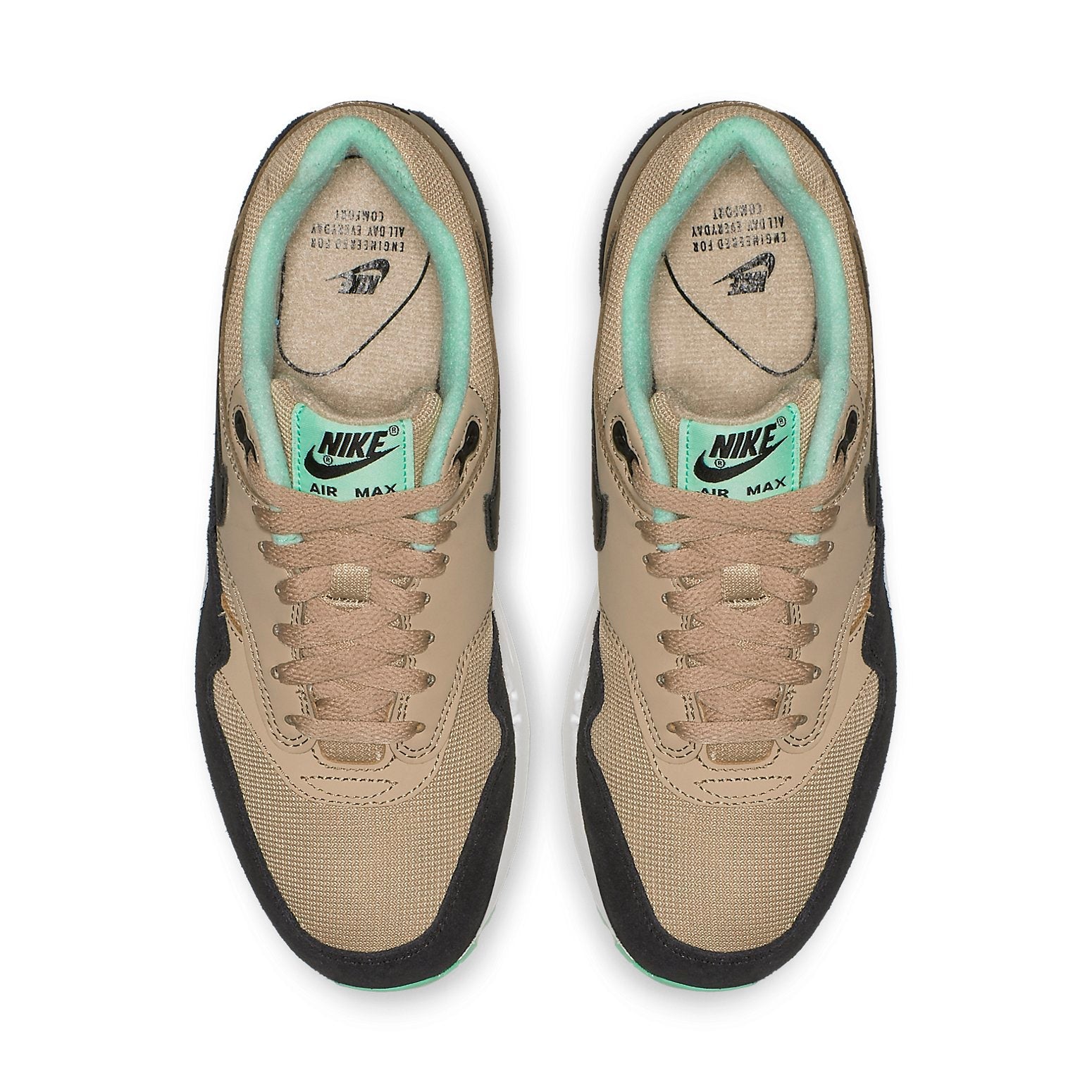 (WMNS) Nike Air Max 1 Desert 'Black Green Glow' 319986-206