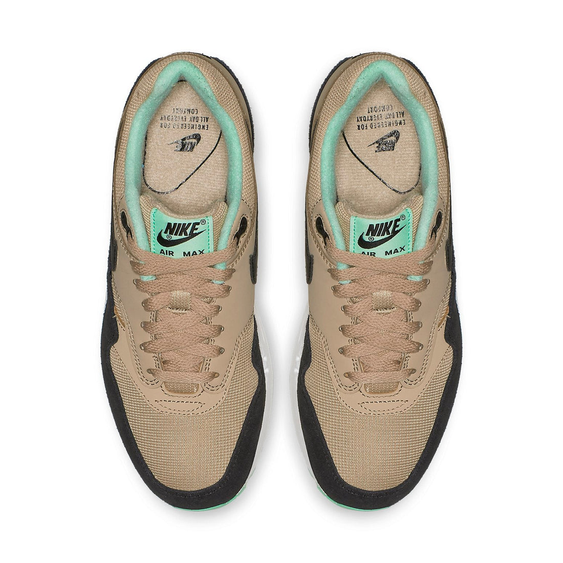 (WMNS) Nike Air Max 1 Desert 'Black Green Glow' 319986-206