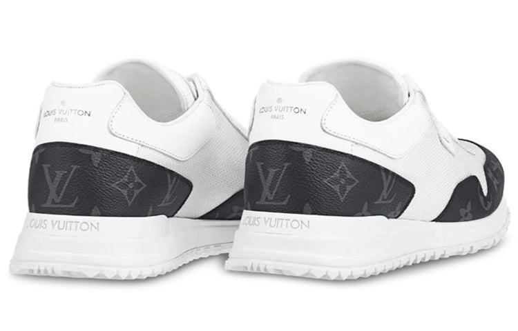 LOUIS VUITTON Run Away Sneakers 'White with Black Monogram' 1A7UMS