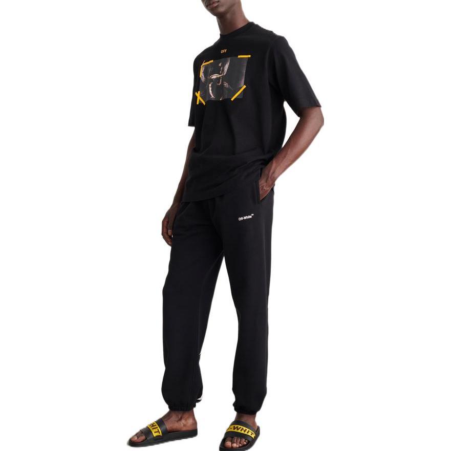 Off-White Diag Arrow Caravaggio Mercy Skate T-Shirt 'Black' OMAA119C99JER0061001