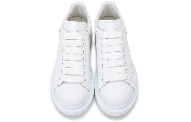 (WMNS) Alexander McQueen Oversized Sneaker 'White Red Heel' 650789WHZ4U9676