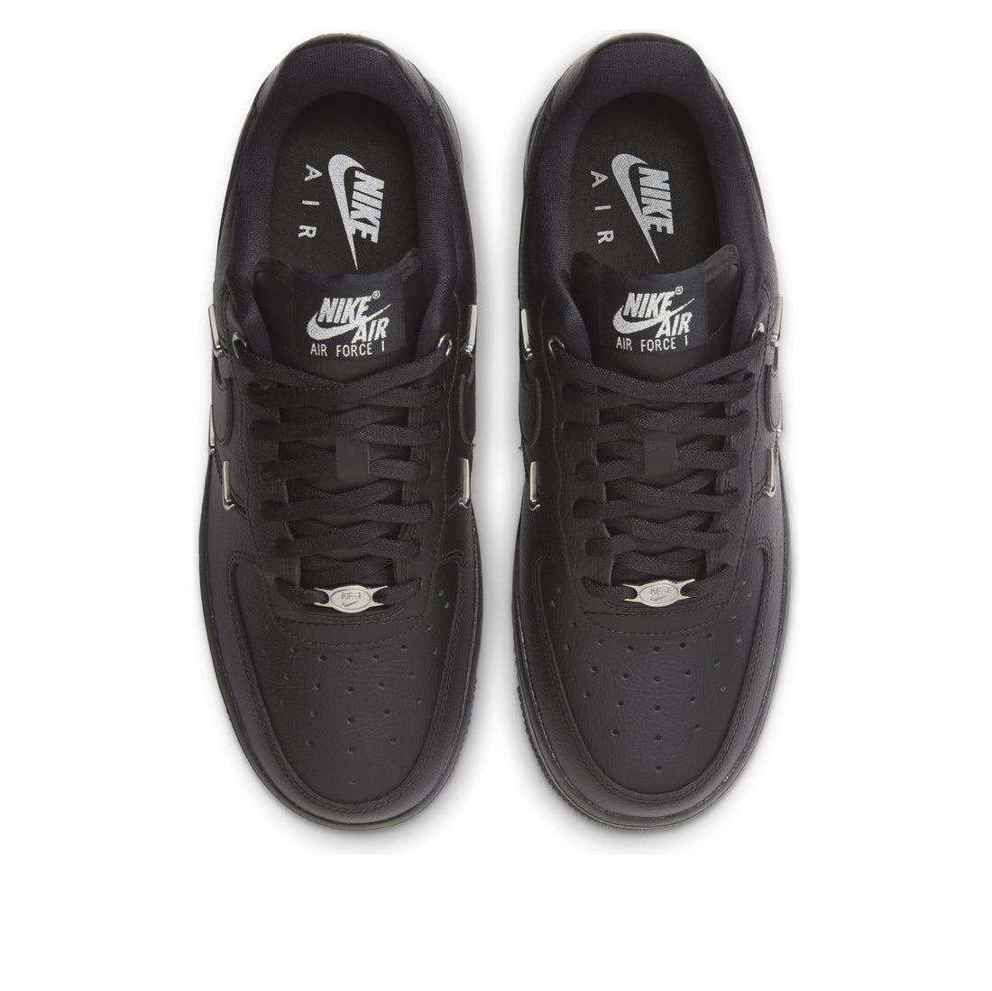 (WMNS) Nike Air Force 1 Low 'Black Silver Mini Swoosh' HQ1180-001