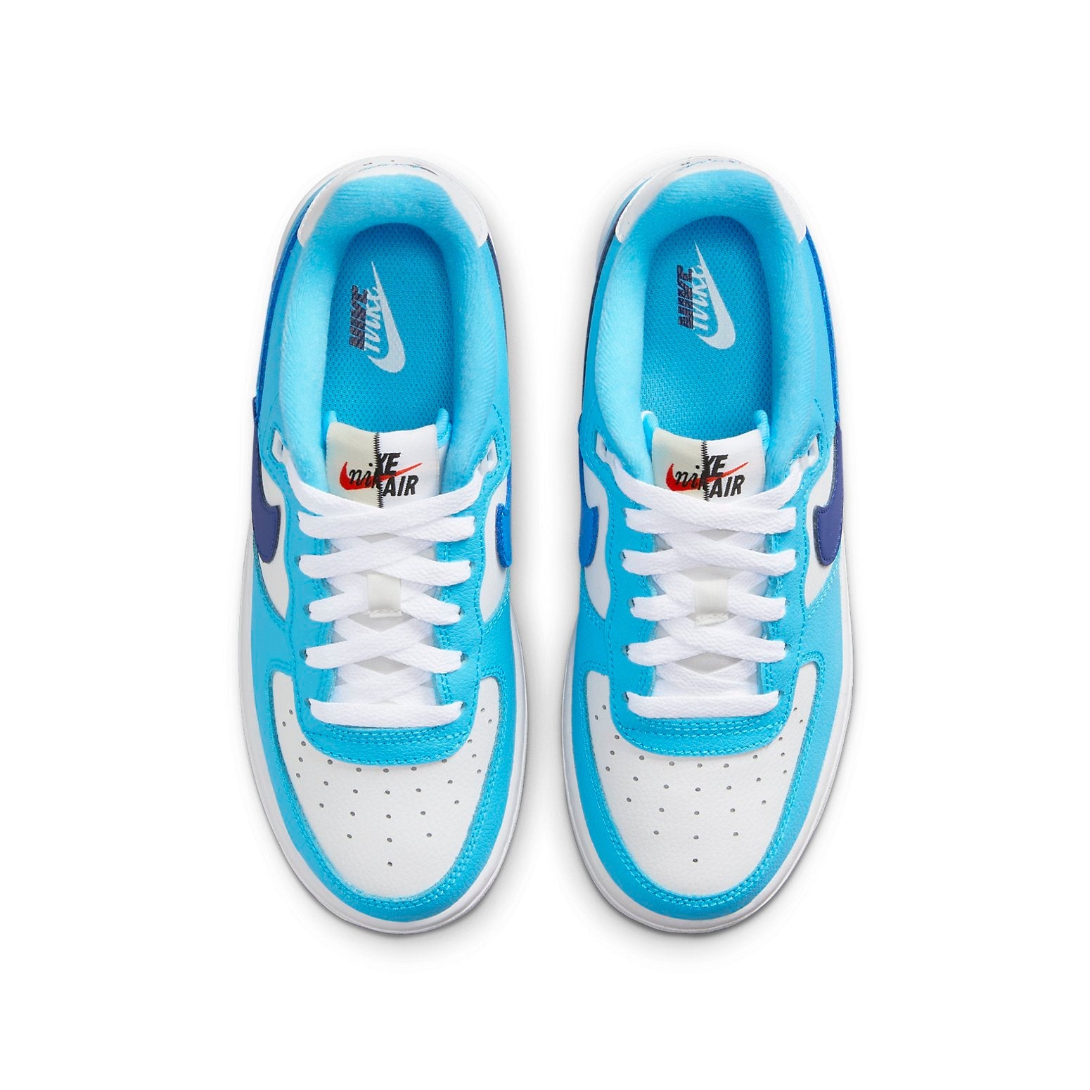 (GS) Nike Air Force 1 Low LV8 2 'White Light Photo Blue' DZ2660-100