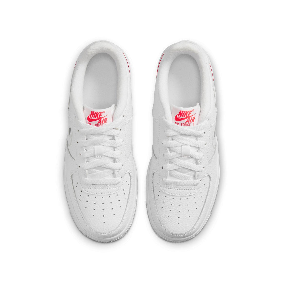 (GS) Nike Air Force 1 Low 'Multi-Swoosh White Particle Grey Photon Dust Bright Crimson' DO6486-100