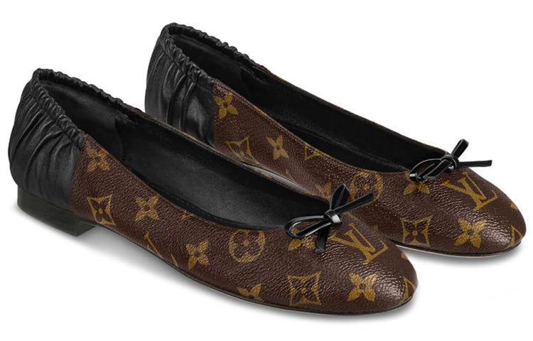 (WMNS) LOUIS VUITTON Joy Ballerina Shoes 'Brown Monogram' 1A87XU