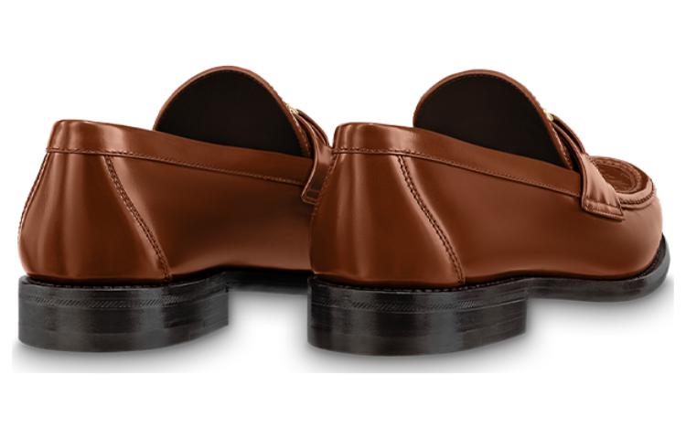 LOUIS VUITTON Major Loafers 'Patent Brown Monogram' 1AAMZU