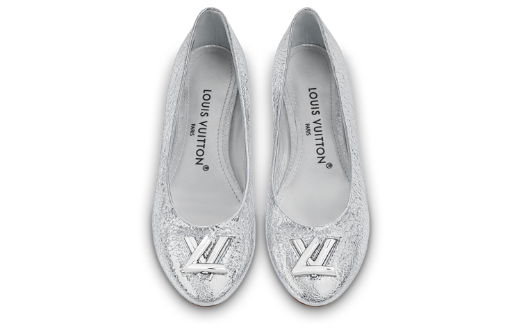 (WMNS) LOUIS VUITTON LV Nina Flat Ballerina Shoes 'Silver' 1ABGQB