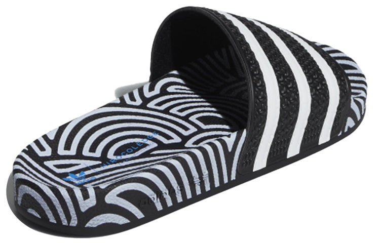 adidas Hirocoledge x Adilette Slides 'Takahashi Hiroko - Black White' FY1592