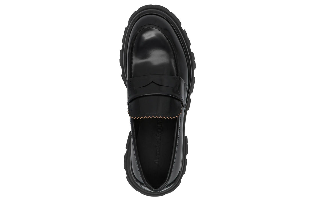 (WMNS) Alexander McQueen Wander Loafer 'Black' 666328WHZ801000