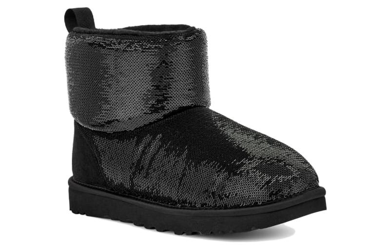 (WMNS) UGG Classic Mini Boot Mirror Ball 'Black' 1151291-BLK