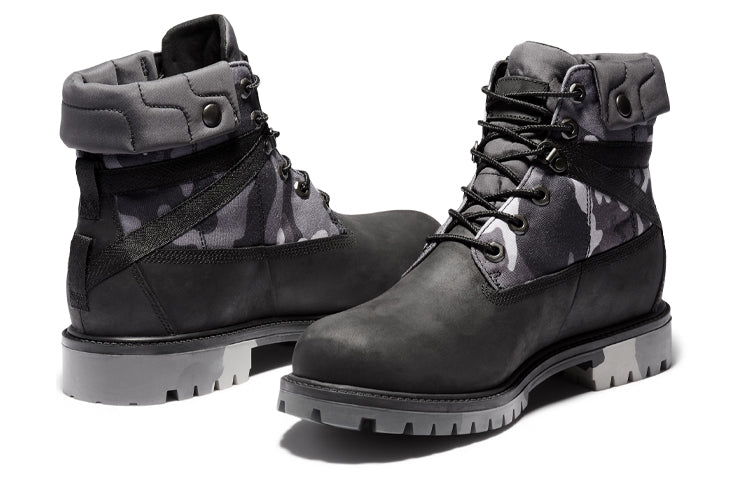 Timberland Heritage EK+ 6 Inch Waterproof Wide-Fit Boot 'Grey Camouflage' A29P7001