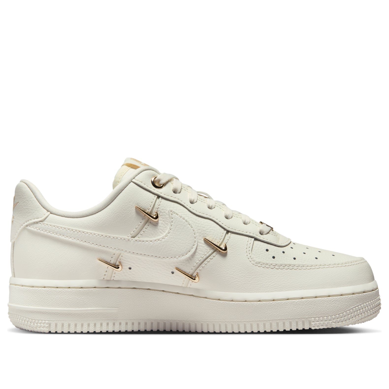 (WMNS) Nike Air Force 1 Low 'White Mini Gold Swooshes' FV3654-111