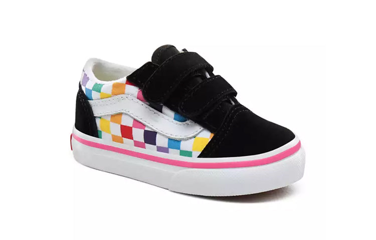 (TD) Vans Old Skool V 'Rainbow Checkerboard' VN0A38JNU09