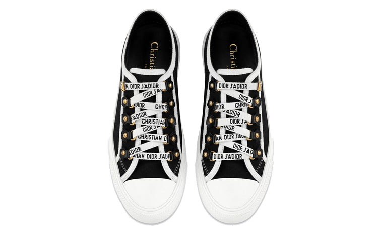 (WMNS) Dior Walk'N'Dior Low Top 'Black Canvas' KCK177CVA_S12X