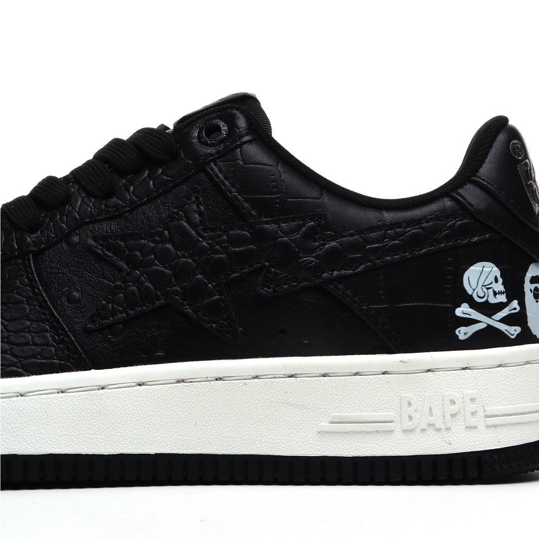 Neighborhood x Bapesta 'Black Crocodile & Ostrich'