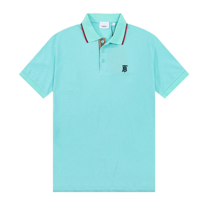 Burberry Light Blue T-Shirt With Collar