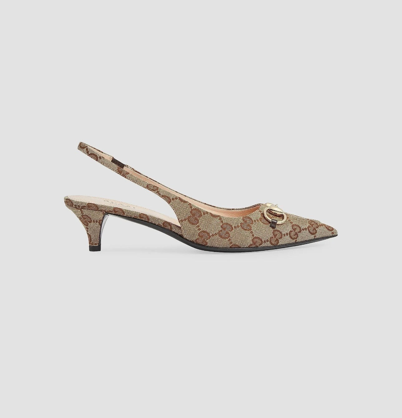Gucci  Erin 45MM GG Canvas Slingback Pumps