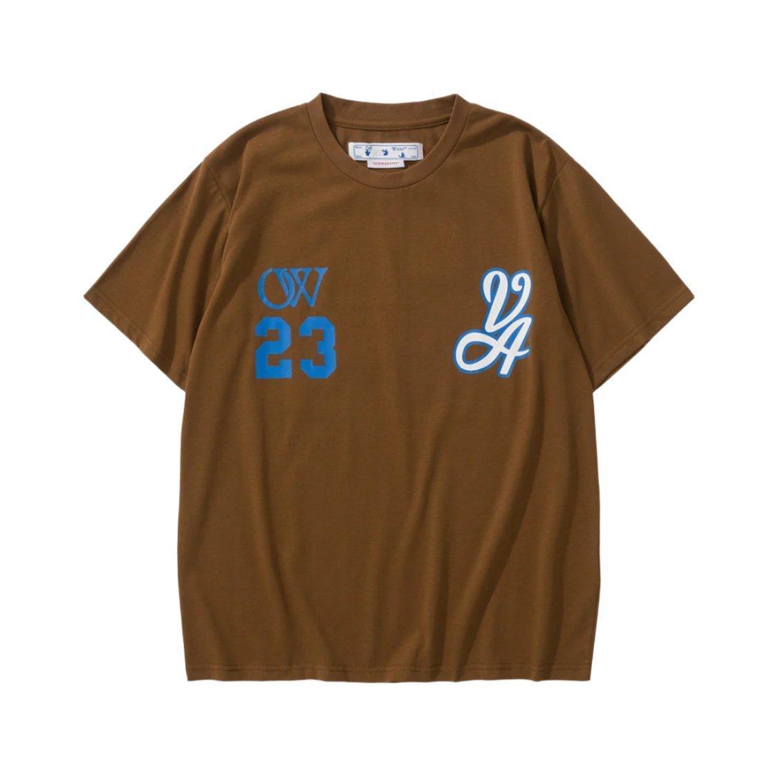 Off-White T-Shirt 23 Without Collar 'Brown'