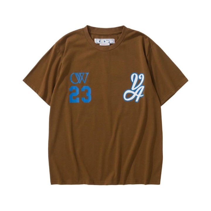 Off-White T-Shirt 23 Without Collar 'Brown'