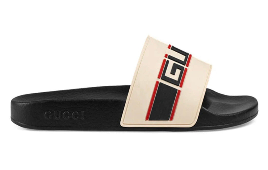 Gucci Stripe Rubber Slide 'Ecru' 522884