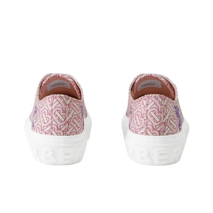 Burberry EKD Monogram Pattern Flatform Pink