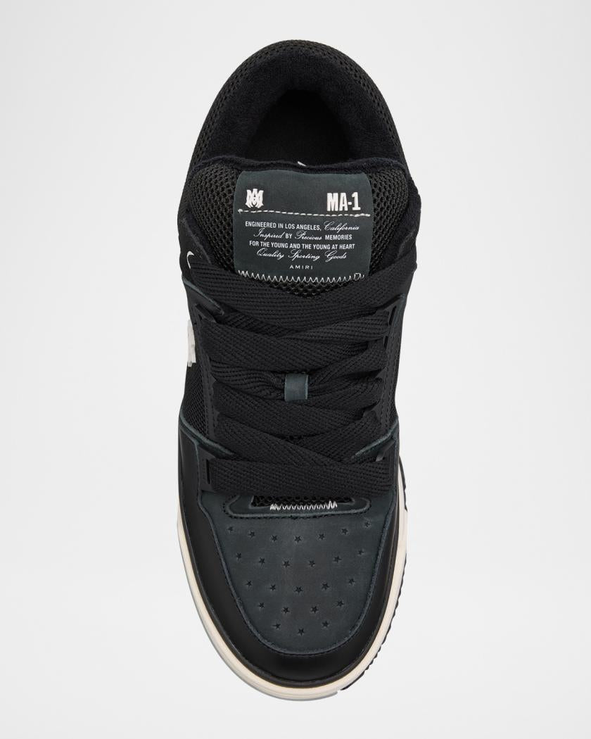 Men's MA-1 Leather & Mesh Low-Top Sneakers