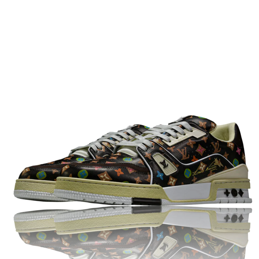LOUIS VUITTОП TRAINER LOW BY TYLER, THE CREATOR 'MOCHA MULTICOLOR