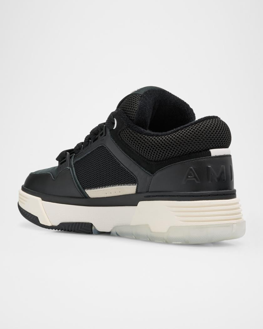 Men's MA-1 Leather & Mesh Low-Top Sneakers
