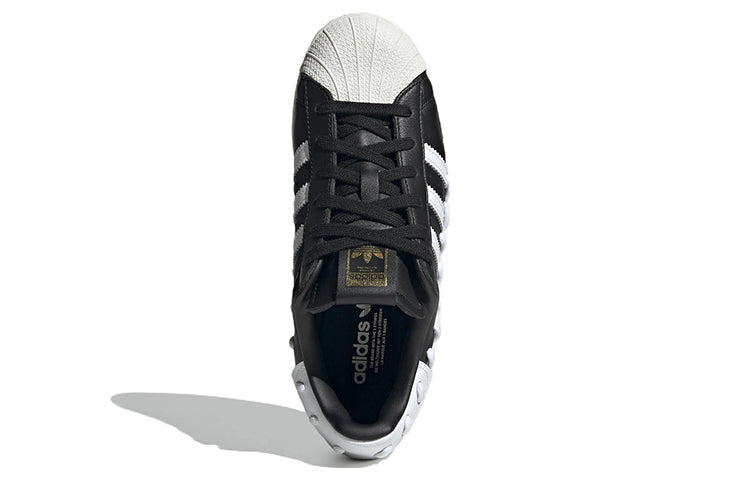 (WMNS) adidas Superstar 'Stitched - Black White' GX3419
