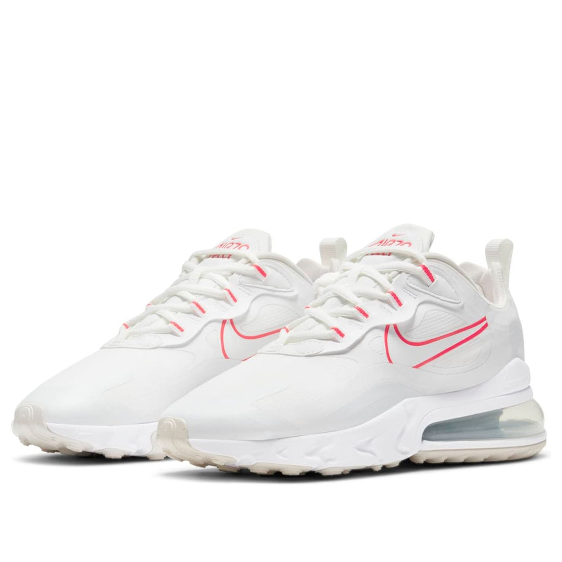 (WMNS) Nike Air Max 270 React 'Summit White Siren Red' CV8818-101