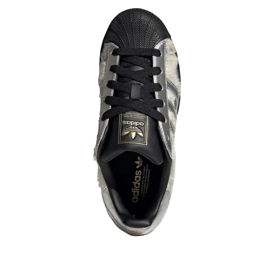 (WMNS) adidas Supertar II 'Pony Hair Cream Silver Metallic' KJ4863