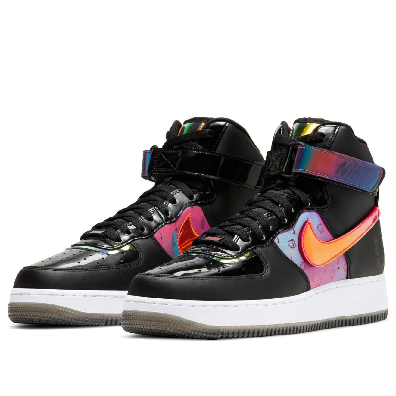 Nike Air Force 1 High 07 LV8 'Black White Bright Crimson' DC0831-101