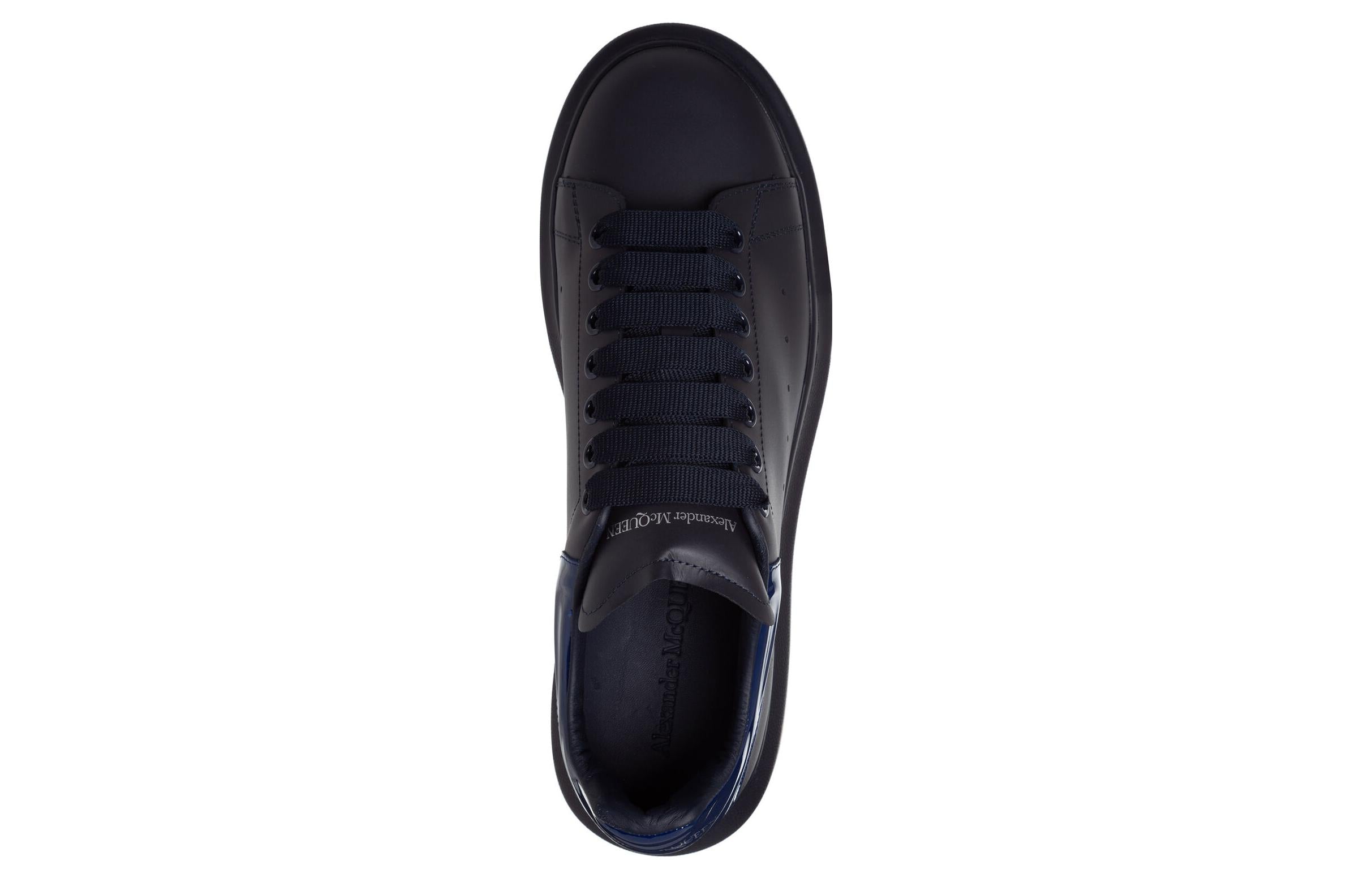 Alexander McQueen Oversized Sneaker 'Triple Black Blue' 727390WICGV4219