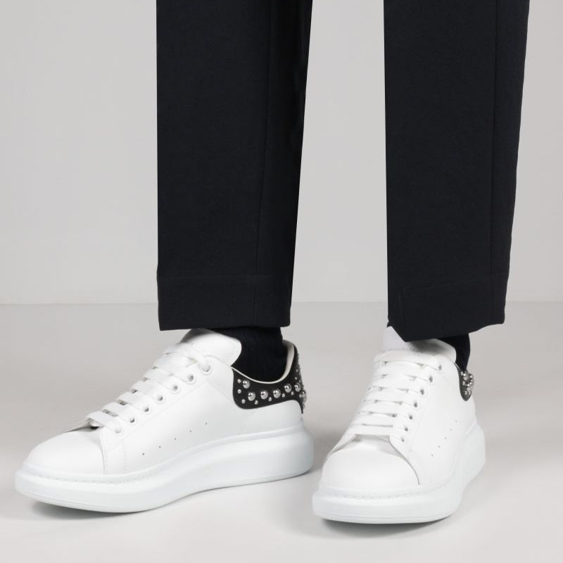 Alexander McQueen Oversized Sneaker 'White Black Studded' 662643WHTQQ9089