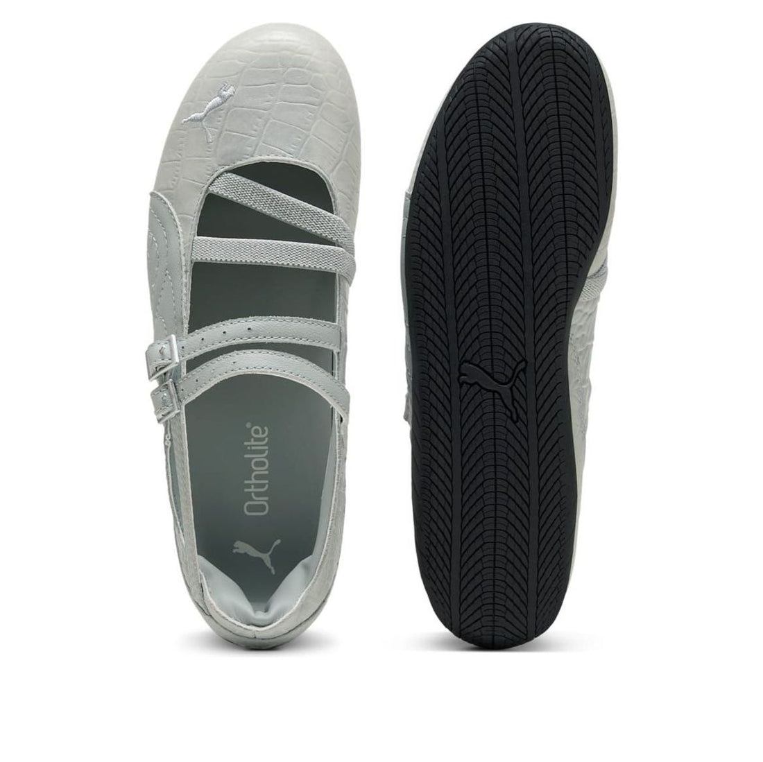 (WMNS) PUMA Speedcat Ballet 'Croc Print Vapor Gray' 405327-02