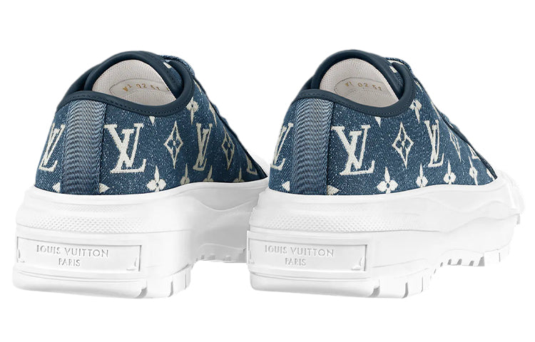 (WMNS) LOUIS VUITTON LV Squad Sneakers 'Denim Monogram' 1A9S01