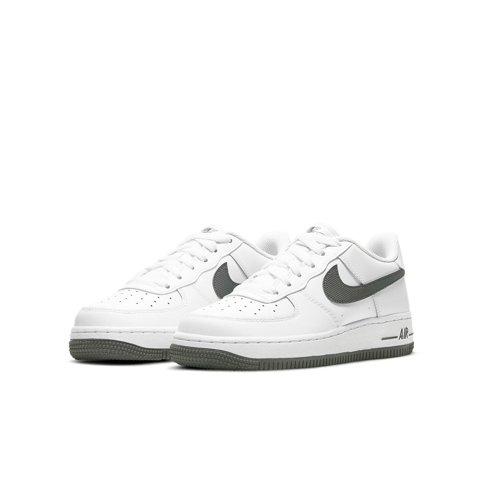 (GS) Nike Air Force 1 Low 'White Iron Grey Swoosh' DJ4617-100