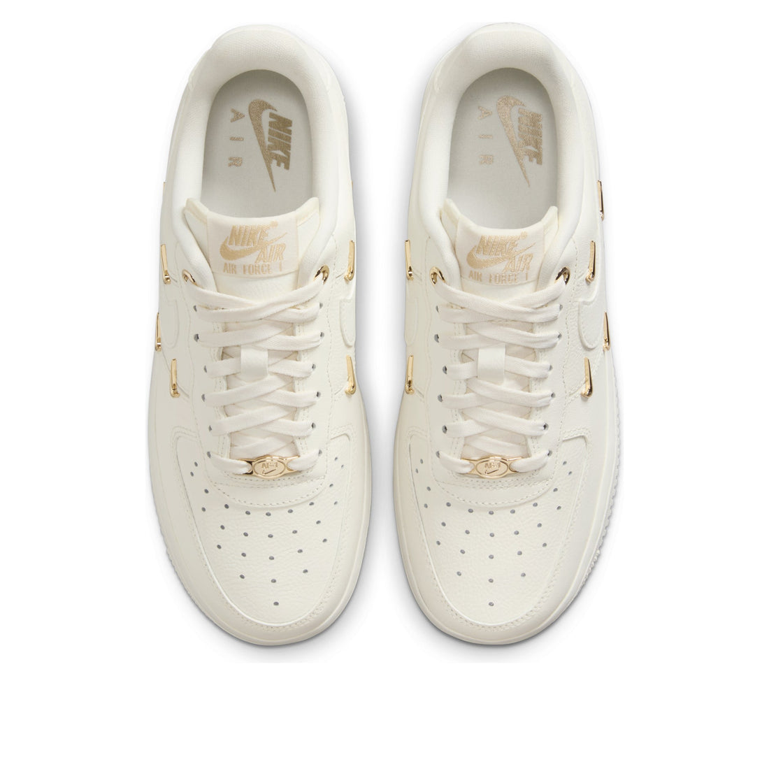 (WMNS) Nike Air Force 1 Low 'White Mini Gold Swooshes' FV3654-111