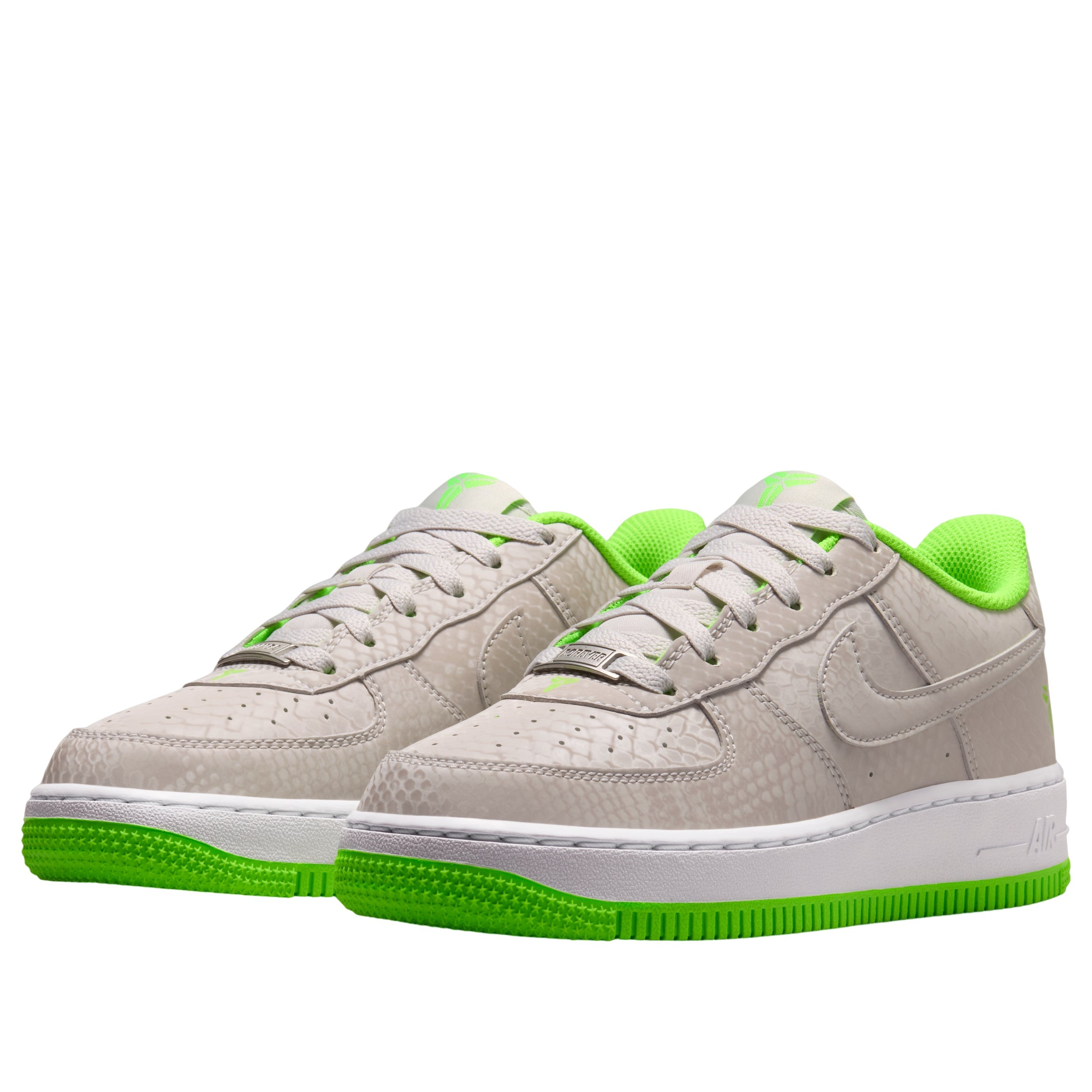 (GS) Nike Air Force 1 Low 'Kobe Bryan Forever Vast Grey Electric Green' IO4610-002