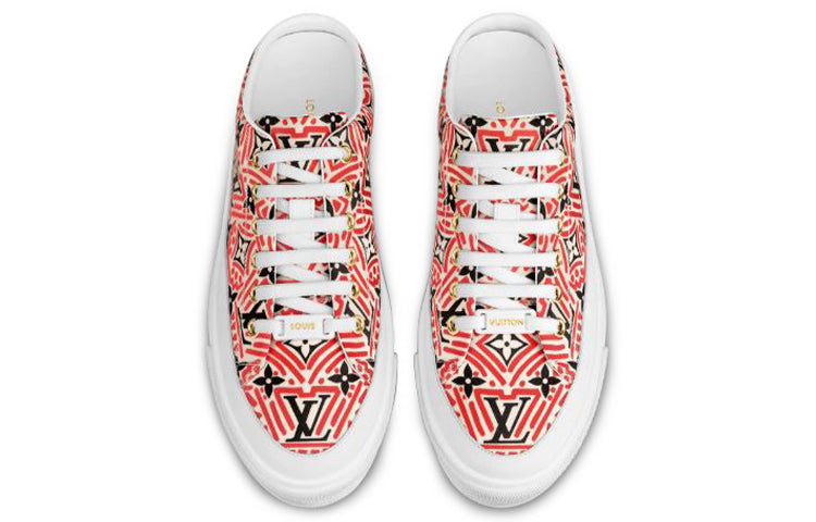 (WMNS) LOUIS VUITTON Crafty Stellar Mules 'Red Black White' 1A85MU