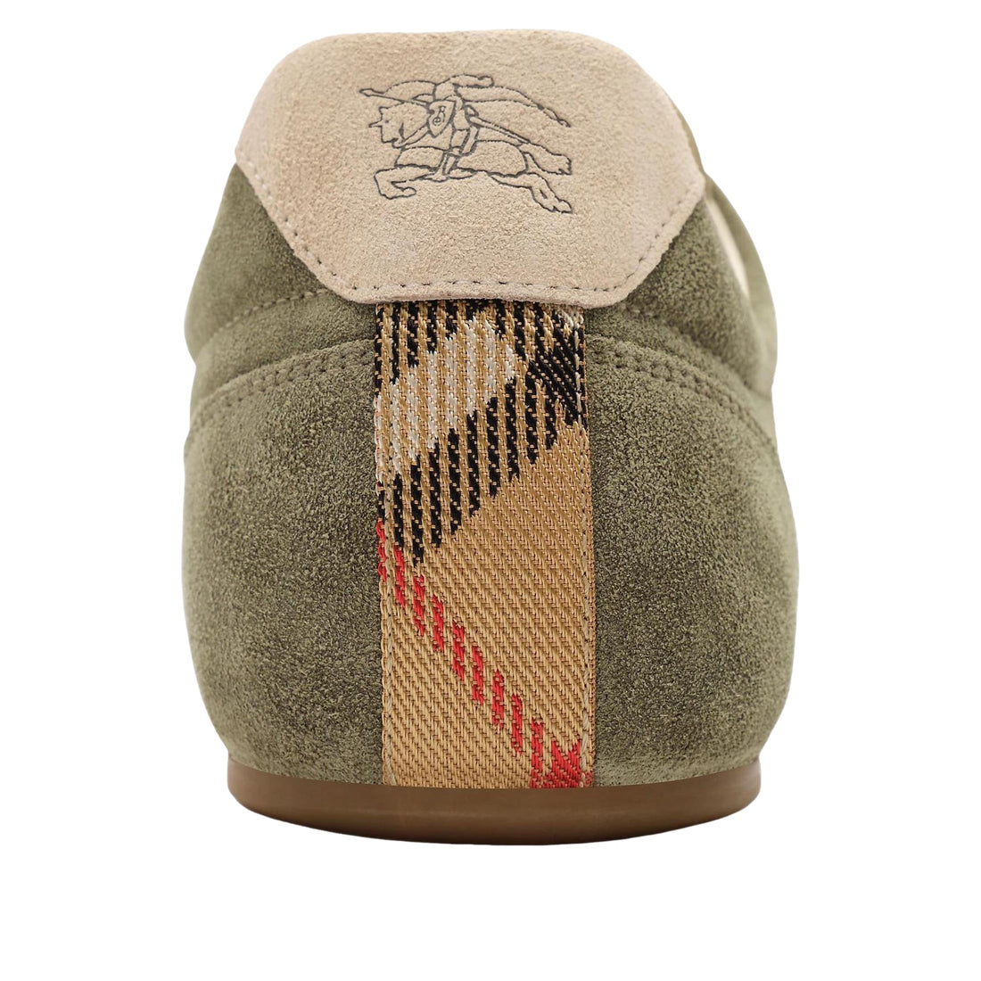 Burberry Leather Knight Runner Sneakers 'Airforce Green Tawny Beige' 81274751