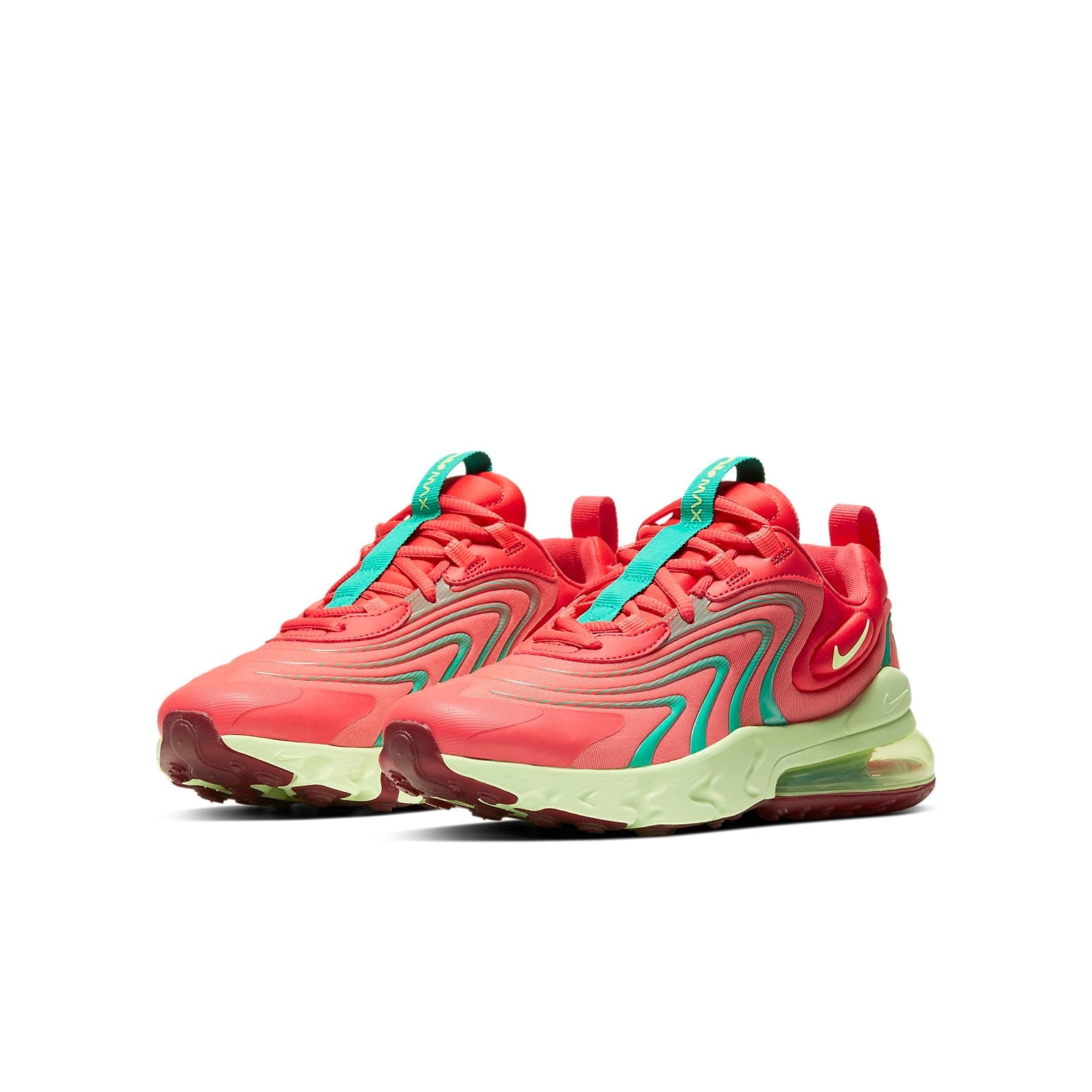(GS) Nike Air Max 270 React ENG 'Track Red Neptune Green' CD6870-601